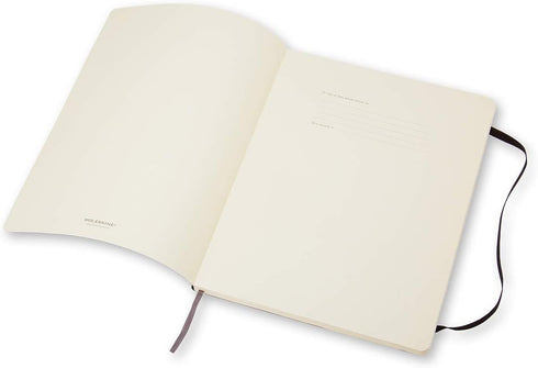 Moleskine Classic Notebook, Soft Cover, XL (7.5" x 9.5"), Ruled/Lined, Black, 192 Pages