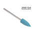 10pcs Rubber Silicone Polishing Bit Buffing Wheels 2000 Grit 6mm Dia Mounted Grinding Head for Rotary Tool