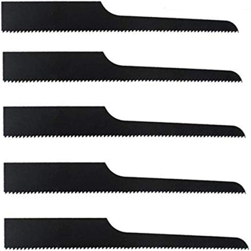 18T Reciprocating Saw Blade Set, Air Saw Hacksaw Blades Tools for Metal, Woodcutting, Rubber, 5 Pieces