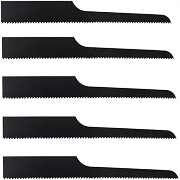 18T Reciprocating Saw Blade Set, Air Saw Hacksaw Blades Tools for Metal, Woodcutting, Rubber, 5 Pieces