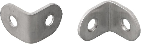 HanOaki 10 90 Pieces Stainless Steel L Shape Degree Brackets for Corner Reinforcement in Wood Furniture, Shelves