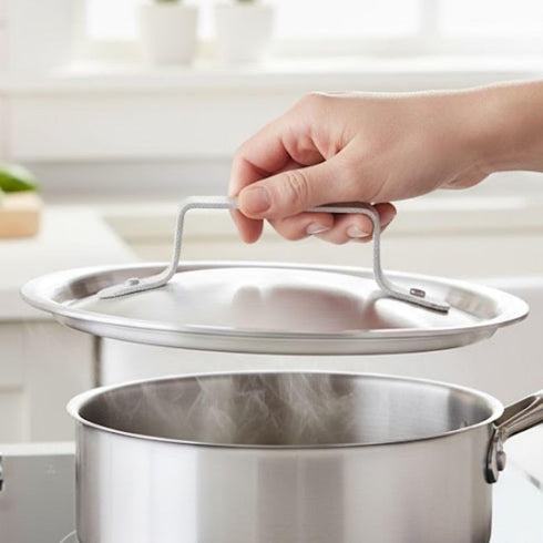 Soro Essentials 1.5 1.5 mm - qt. Aluminum Tapered Sauce Pan Lid Thickness- Multipurpose Cooking Sauce Pan Cover