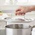 Soro Essentials 1.5 1.5 mm - qt. Aluminum Tapered Sauce Pan Lid Thickness- Multipurpose Cooking Sauce Pan Cover