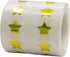 Metallic Gold Star Shape Stickers, 0.50 Inch, 1,000 Adhesive Labels