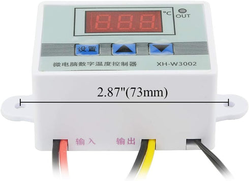 XINGYHENG XH-W3002 Digital Temperature Controller, 110V-220V 1500W Microcomputer Thermostat with Sensors