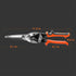 Finder 12" Aviation Snips, Long Straight Cut Tin Snips with CR-V Blade & Comfortable Grip for Metal Cutting
