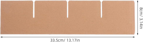 5-Pack 13.18x3.14 Inch MAGICLULU Cardboard Box Dividers, Carton Partition Inserts for Glassware Protection, Corrugated