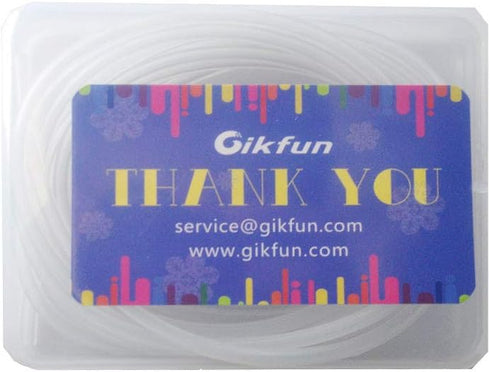 Gikfun 9.84 Ft 3m Silicone Tube 2mm ID x 4mm OD Flexible Rubber Tubing for DIY Peristaltic Pump Transfer