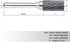 SA-5 Tungsten Carbide Burr Cylinder Shape Double Cut Rotary Burr File, 1/2” Cutter Dia X 1” Cutter Length, Pack of 1