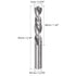 uxcell Solid Carbide Twist Drill Bits 7mm, Metric Left Hand Spiral Flutes Straight Shank Tungsten Steel Drilling Tool for Stainless Steel Alloy Metal