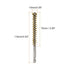 5Pcs Bore Brush Brass 10mm Dia Cleaning Twisted Bronze Wire Brush Tube Pipe Cleaner with Handle 1/4 Inch Hex Shank for Tubes, Ports, Bearings
