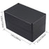 Project Box IP65 Waterproof Junction Box, Black ABS Plastic Electrical Boxes DIY Project Case Power Enclosure