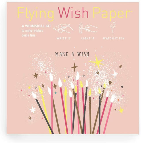 Flying Wish Paper Pack, 1 1 (2 Sets) 5" 5" Combo x Cherry Blossoms + x Make A Wish, Mini Kit Combos, Write it, Light