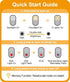 500LM Commercial 10 IP65 Cuvccn Ultra Bright Mini EDC Flashlight, Rechargeable Strobe Light, Modes Running Lights