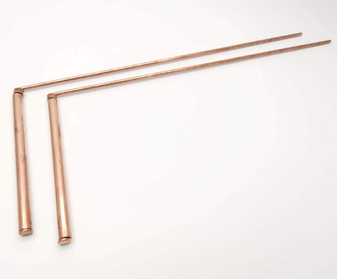 Spirit Hunter 99.9% Copper Dowsing Rod, 2PCS Divining Rods with Bag, Detect Gold, Water, Ghost Hunting