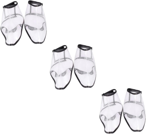 Beavorty 3pairs Shoe Covers for Hair Salon Barber Accessories Rainproof Toe Protectors