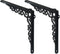 Sungmor Cast Iron Heavy Duty Shelf Brackets - Rustproof Sturdy 90 Right