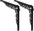 Sungmor Cast Iron Heavy Duty Shelf Brackets - Rustproof Sturdy 90 Right