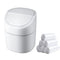 Mini Desk Trash Can with Lid, 180 Pcs Swing-Lid Tiny Countertop Garbage Bin, Small Plastic Waste Basket