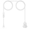 14.8ft Extension Hanging Lantern Cord Cable - White Pendant Lighting with Plug-in