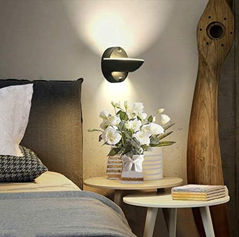 10W YIFONTIN Led Wall Mounted Sconce Face Up Bowl Light Indoor Modern Warm Lamp for Bedroom Livingroom Porch Stairwell