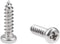 uxcell 2.6x10mm Self Tapping Screws Phillips Pan Head, 316 Stainless Steel Fasteners, 50Pcs