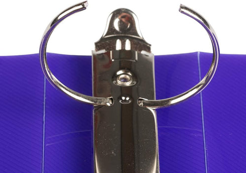 JAM PAPER Plastic 2 Inch Binder, Purple 3 Ring Binder, Sold Individually