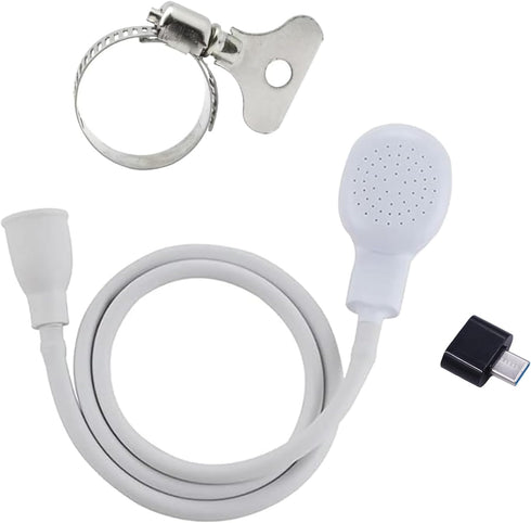 Generic 2m/6.56ft Sink Spray Rubber Hose Portable Sink Hose Faucet Sprayer Shampoo Sprayer
