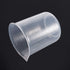 Auniwaig 500ml Plastic Beaker, Graduated Lab Measuring Cup with Spout, Transparent Polypropylene, 5PCS