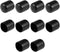 uxcell 10pcs Rubber End Caps 16mm ID Vinyl Round End Cap Cover for Screw Thread Protectors