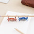 Opexicos Crab Shaped Pen Holder - Weightlifting Design, Bright Colors, Animal Simulation