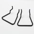 16Pcs Pegboard Plier Holders, Stainless Steel Double Loop Pegboard Hooks, Black Shelving Display Hooks for Shop Store Supermarket Hanging Tools by Kyuionty