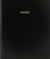 BookFactory Pacifier Log Book/Journal/Logbook - 120 Page, 8.5''x11'', Black Hardbound (XLog-120-7CS-A-L-Black(Pacifier Log Book))