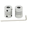2PCs Flexible Couplings 5mm to 8mm for NEMA 17 Shaft and T8 Lead Screw for RepRap 3D Printer or CNC Machine