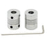 2PCs Flexible Couplings 5mm to 8mm for NEMA 17 Shaft and T8 Lead Screw for RepRap 3D Printer or CNC Machine