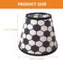 Uonlytech Fabric Lampshade Soccer Pattern Small Linen Lamp Shade Decorative Ceiling Lamp Shade for Home Bedroom Study
