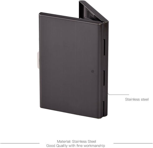 EASTNIGHTS RFID Credit Card Holder, Stainless Steel Wallet for Women and Men, 5PCS Card Slots