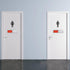 Vacant Occupied Privacy Sign, Door Sign for Home Office Restroom, Slider Door Indicator, 7'' x 2'' - Silver