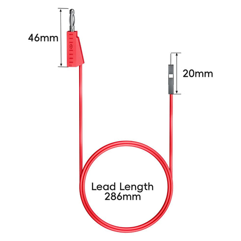 Goupchn Stackable Banana Plug to Breadboard Male Jumper Wires, Soft Flexible Silicone Test Leads for Electrical Testing