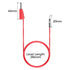 Goupchn Stackable Banana Plug to Breadboard Male Jumper Wires, Soft Flexible Silicone Test Leads for Electrical Testing