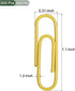 YOKIVE 600 Pcs Paper Clips, Office Clips Smooth Surface with Box | Keep Desk Neat, Great for Office, Art, Home, Daily Use (Yellow, 1.1-Inch) by YOKIVE