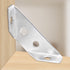esowemsn 20pcs Closet Mini Metal Furniture Corner Connectors Triangle Shelf Support Brackets Corner Braces with Screws
