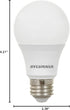 A19 Bulb, 9W, 60W Dimmable, 800 3000K, 1 Pack (40043) LEDVANCE LED Light Equivalent, Lumens, Frosted, White