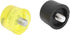 4 Pcs Rubber Hammer Replacement Striking Head, Yellow Black Plastic Mallet Tips Set for Crafts
