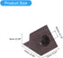 120Pcs 90 14x13x9mm uxcell Degree Plastic Corner Braces, Nylon Shelf Right Angle Brackets with Screws for Cabinets
