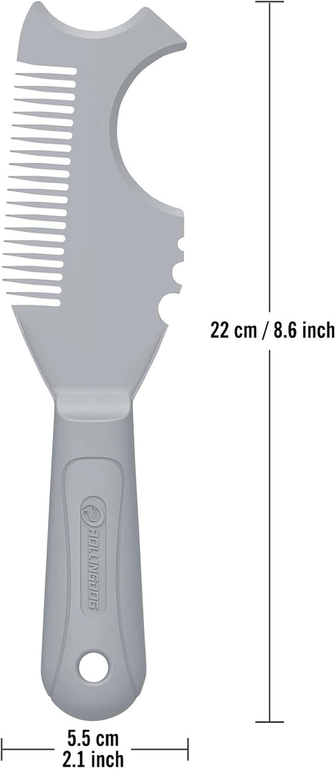 ROLLINGDOG Paint Brush/Roller Cleaner Tool - Durable Plastic Paint Brush Comb with Lightweight Reinforced Handle,Wash and Reuse by ROLLINGDOG