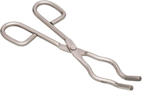 EISCO Crucible Tongs with Bow - 4" Capacity, Stainless Steel, 8.25" Length