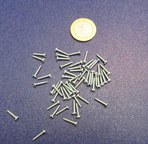 K-mac 18-8 M2.5 .45 mm 8 mm 300 Zinc Plated Stainless Steel Cheese Head Slotted Machine Screws, FT, x Thread Size x