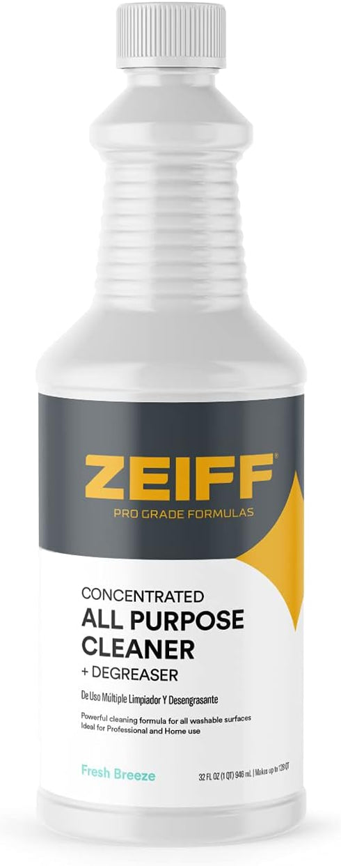 Zeiff Pro-Grade All-Purpose Cleaner & Degreaser - Powerful Cleaning & Odor Eliminating