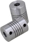2pcs Shaft Coupling, 6mm 1/4 Stainless Steel Couplers for Motor Coupler and 3D Aluminum Alloy Stepper Driver.